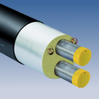 vorgedämmtes Doppelrohr im kontinuierlichen Fertigungsverfahren